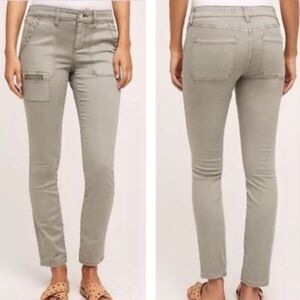 Anthropologie Hei Hei- Cargo Style Thigh Pocket Grey Pants Jeans- Size 31